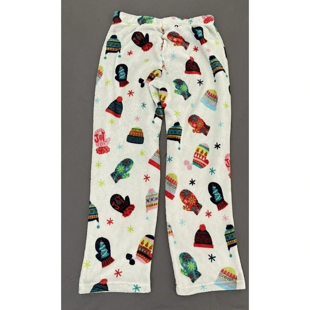 Christmas Mittens/ Hats Superminky‎ Womens Size Medium (8-10) Pajamas Pants